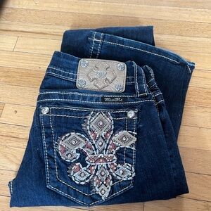 Miss Me Women's Dark Blue Embellished Jeans